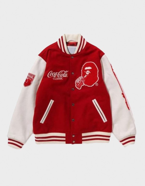 coca cola classic varsity jacket coca cola classic varsity jacket