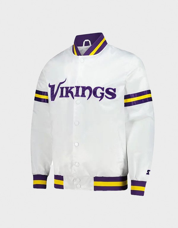 minnesota vikings scout satin jacket minnesota vikings scout satin jacket
