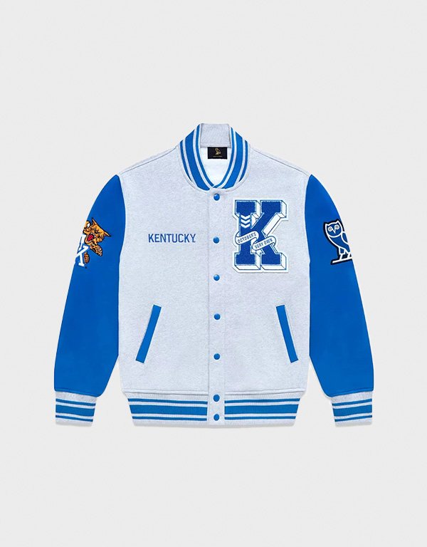 ovo x ncaa kentucky wildcats varsity jacket ovo x ncaa kentucky wildcats varsity jacket
