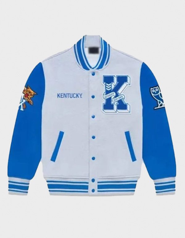 ovo x ncaa kentucky wildcats varsity jacket ovo x ncaa kentucky wildcats varsity jacket