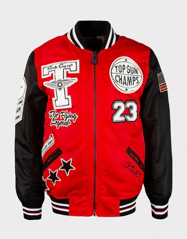 top gun flying legend red nylon jacket top gun flying legend red nylon jacket