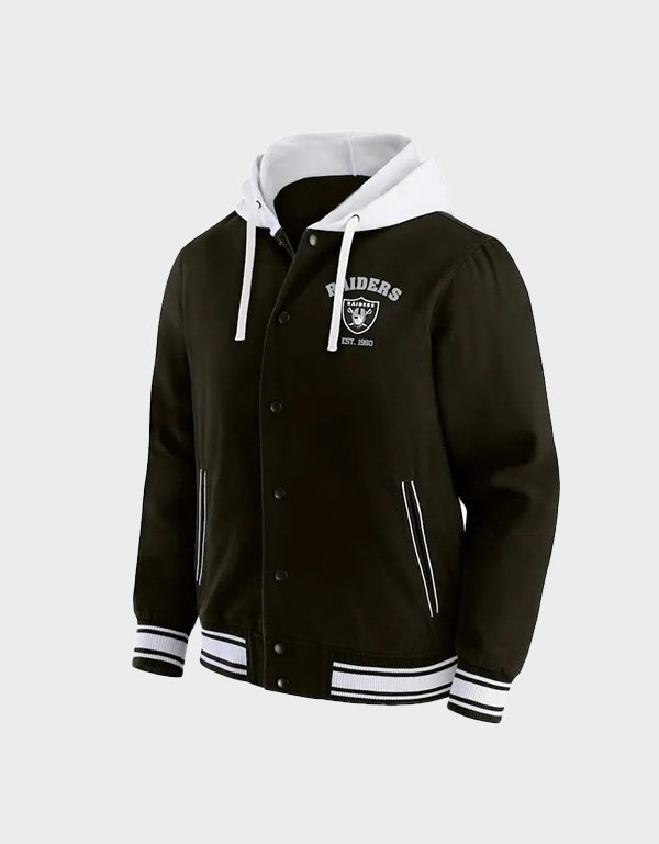 las vegas raiders hooded jacket las vegas raiders hooded jacket