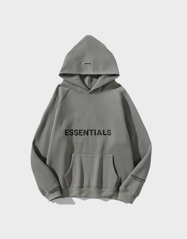 essentials gray pullover hoodie essentials gray pullover hoodie