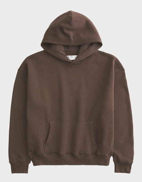 hollister boxy brown hoodie hollister boxy brown hoodie