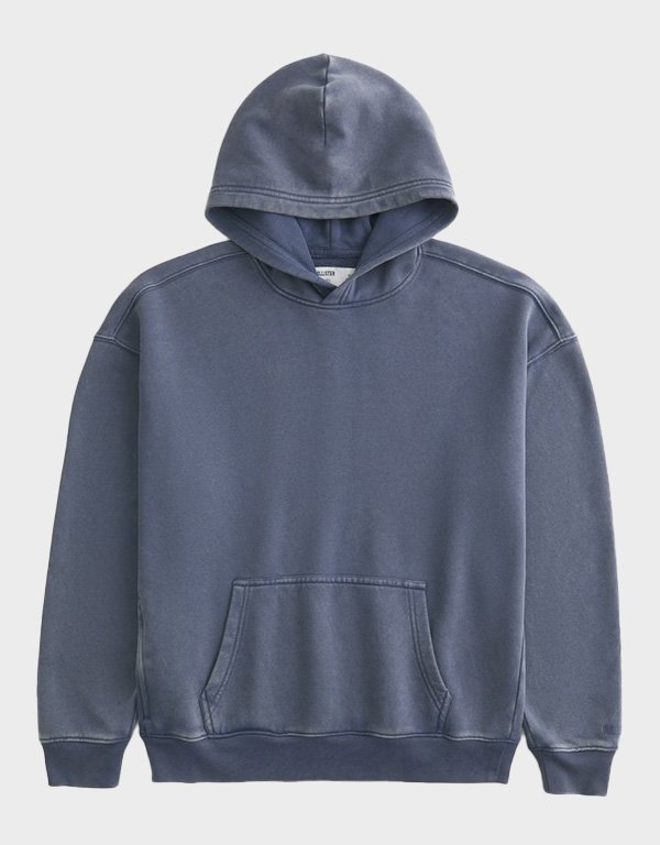 hollister boxy grey blue hoodie hollister boxy grey blue hoodie