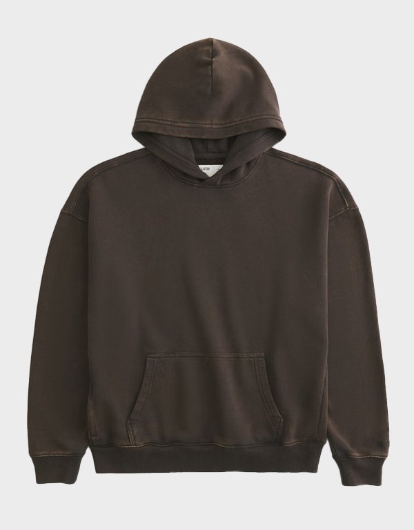 hollister boxy washed brown hoodie hollister boxy washed brown hoodie